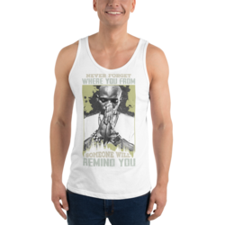 Bella + Canvas 3480 Unisex Jersey Tank with Tear Away Label (White / M)