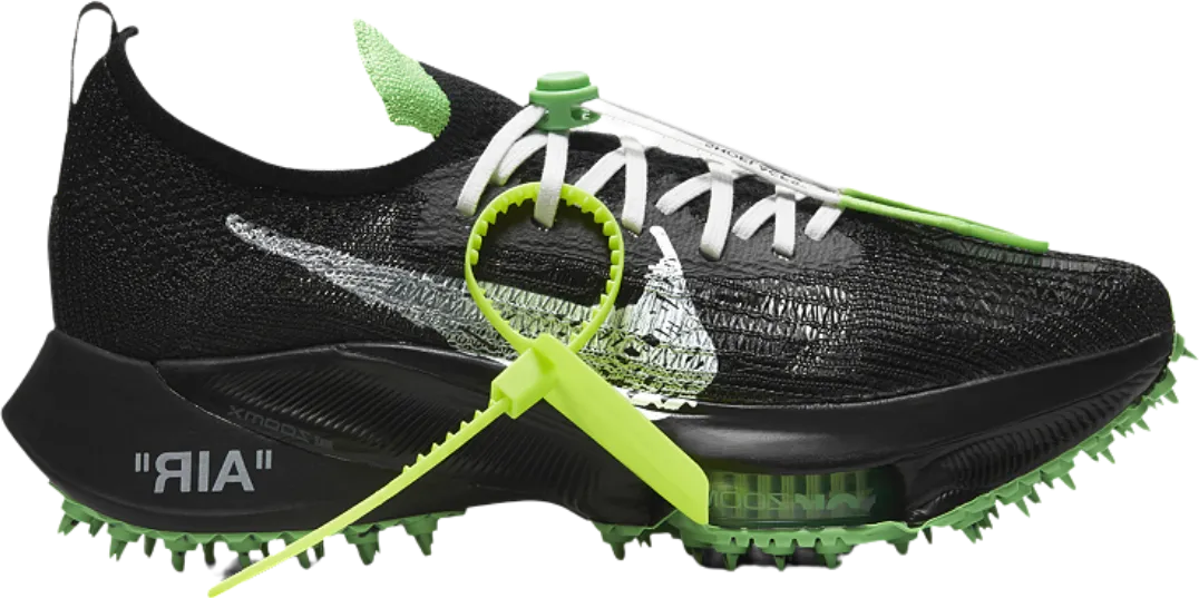 Nike Air Zoom Tempo Next% Flyknit Off-White Black Scream Green