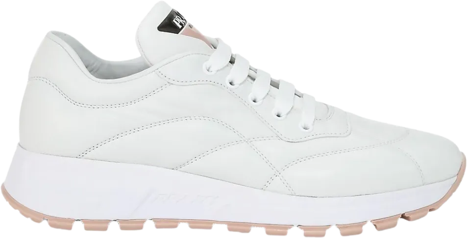 Prada Prax 01 Nappa Leather White Pink