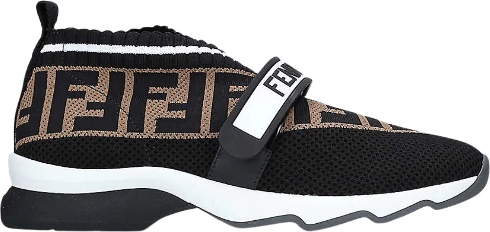 FENDI Rockoko knitted PVC Trainers