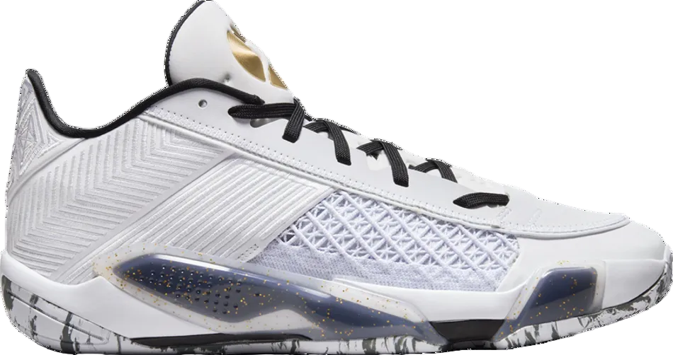 Air Jordan 38 Low Royalty White Metallic