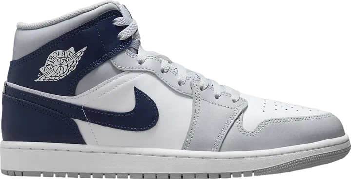 Air Jordan 1 Mid  Wolf Grey Midnight Navy 