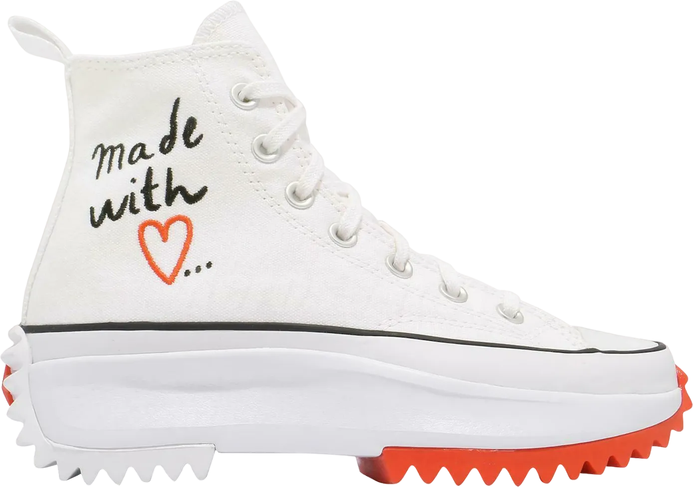 Converse Run Star Hike Hi Made with Love White (Women's)