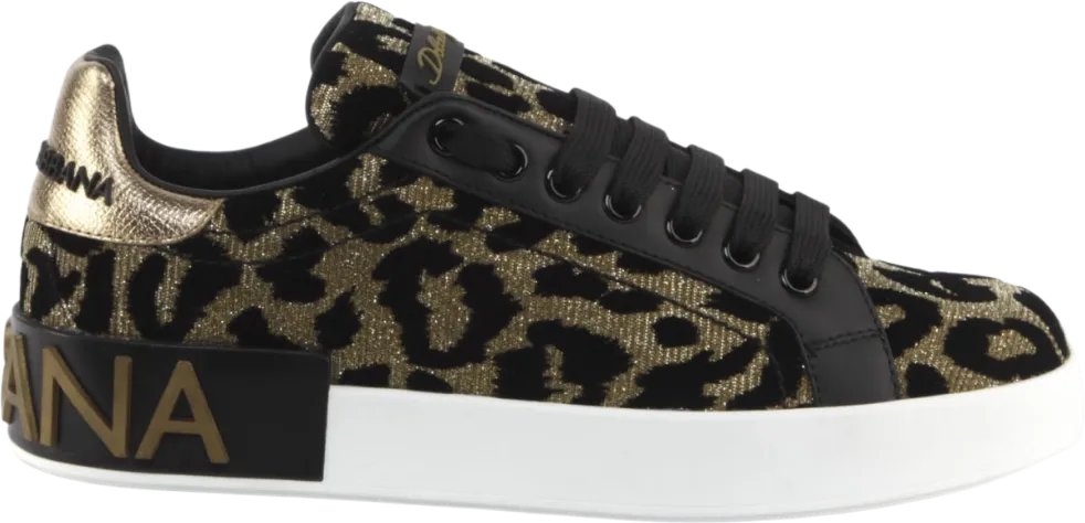 Dolce & Gabbana Portofino Fabric Leopard Print