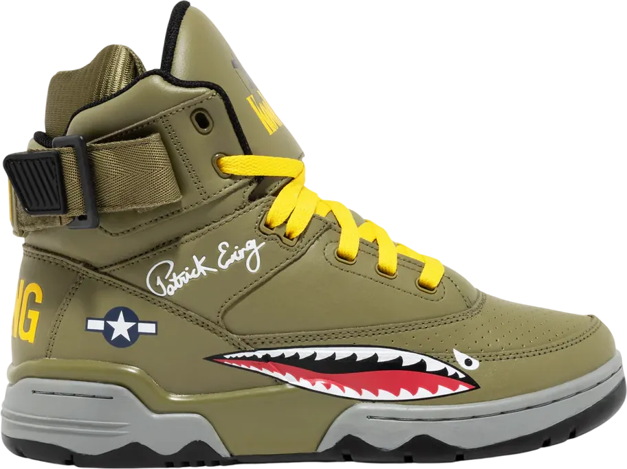 Ewing 33 HI X Kool G Rap Olive Red Yellow