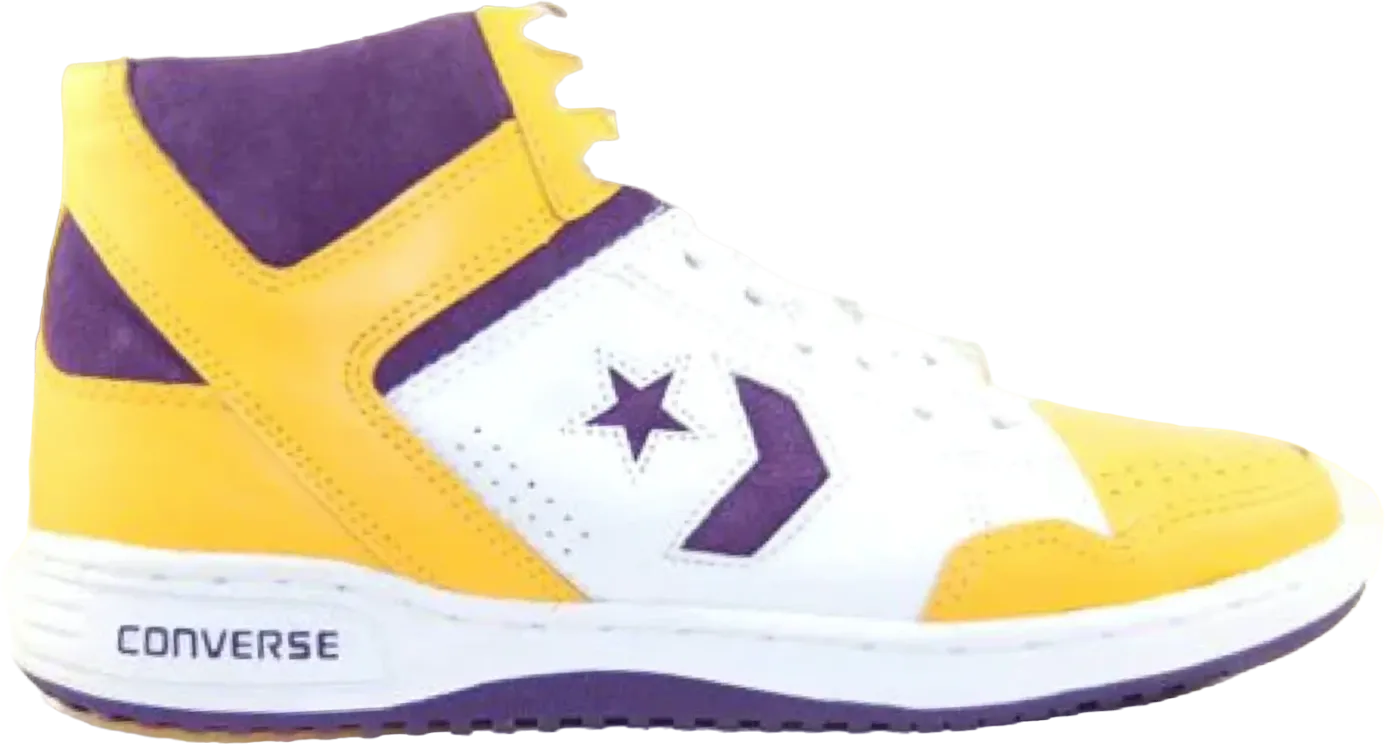 Converse Weapon 86 Yellow Purple Vintage