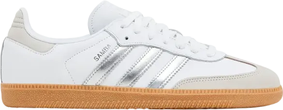 Wmns adidas Samba OG White Silver Metallic Grey