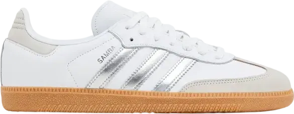 Wmns adidas Samba OG  White Silver Metallic Grey 