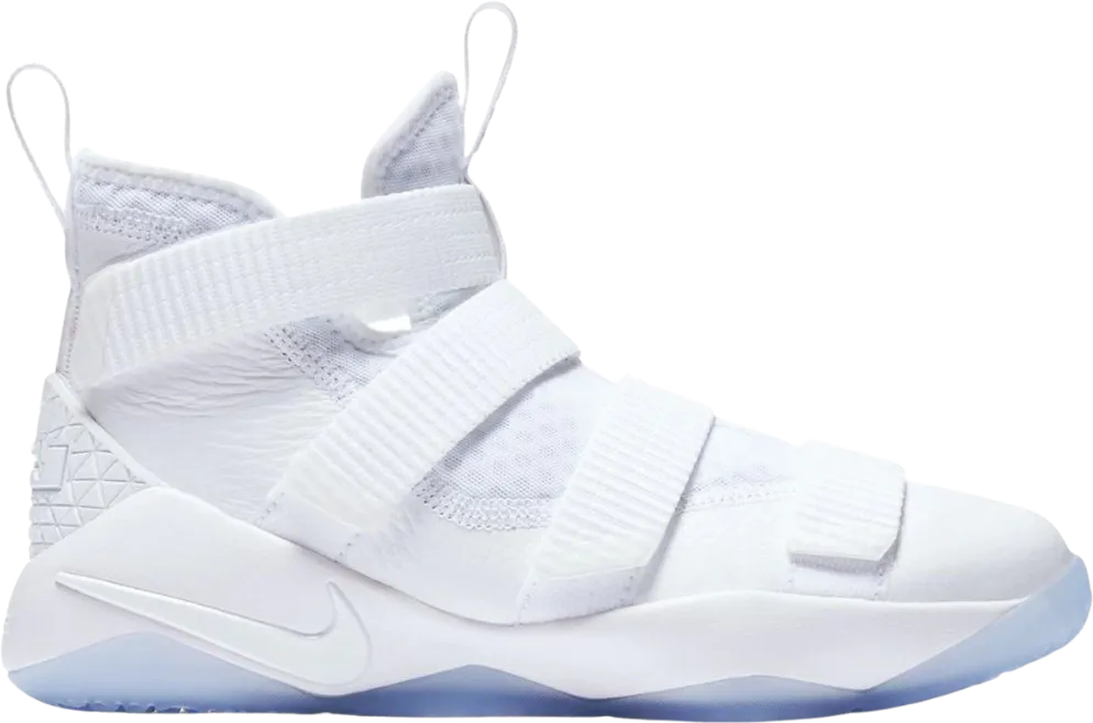 Nike LeBron Zoom Soldier 11 Triple White (GS)