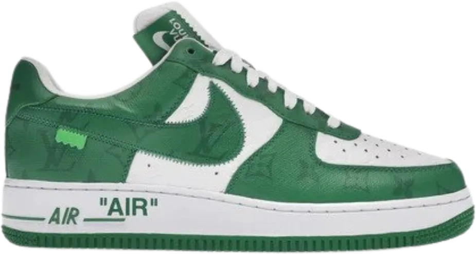 Louis Vuitton Nike Air Force 1 Low By Virgil Abloh White Green