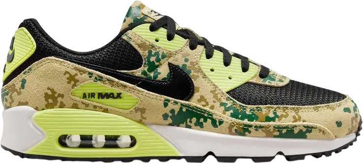 Nike Air Max 90 Premium Team Gold Light Lemon Twist Phantom Black