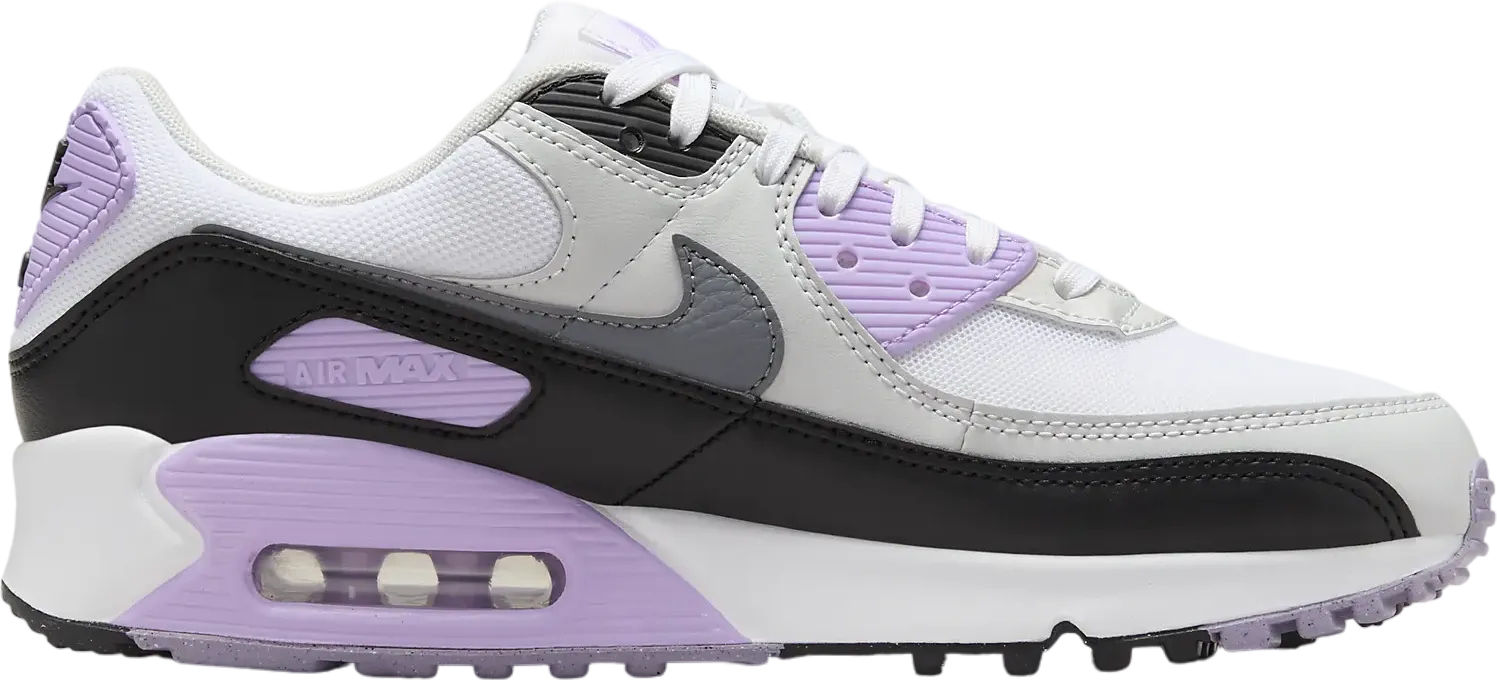 Nike Air Max 90 White Lilac Cool Grey