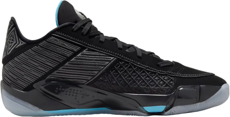 Air Jordan 38 Low Black Gamma Blue