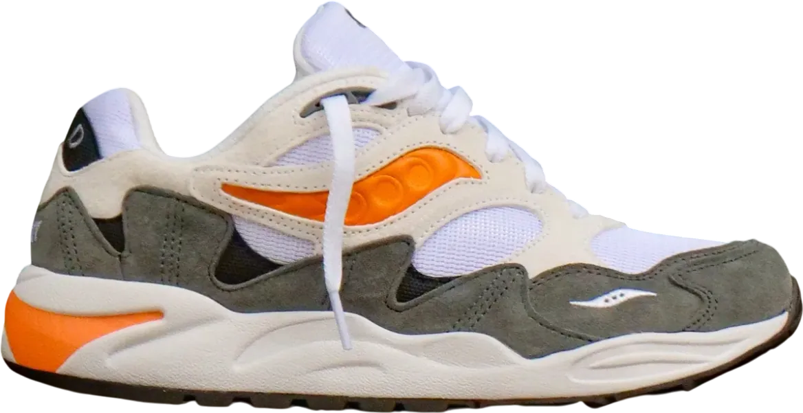 Saucony Grid Shadow 2 Essential White Grey