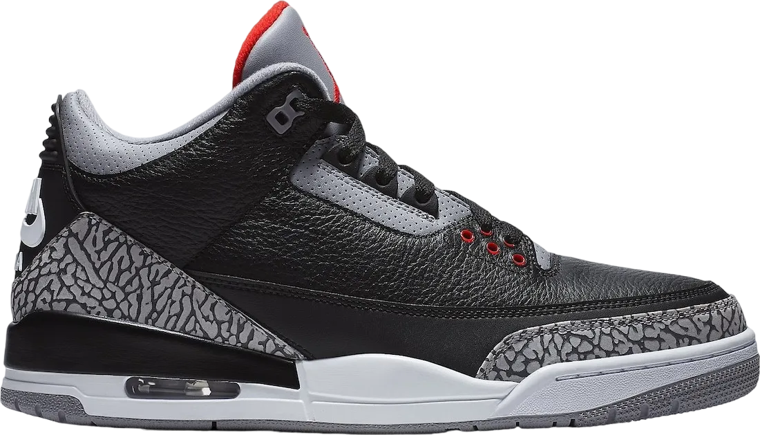 Air Jordan 3 Black Cement Reimagined