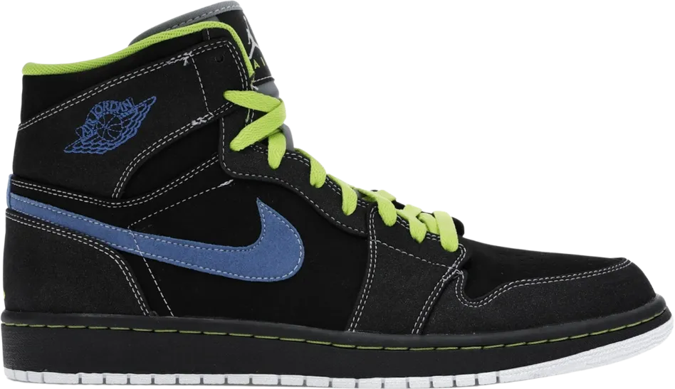 Jordan 1 Retro High Black Cyber Blue Sapphire