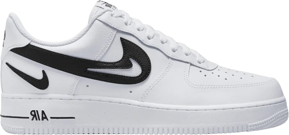 Nike Air Force 1 Low '07 FM Cut Out Swoosh White Black