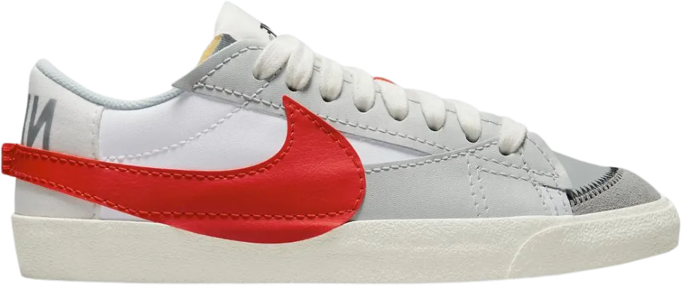 Nike Blazer Low 77 Jumbo White Photon Dust Light Smoke Grey University Red