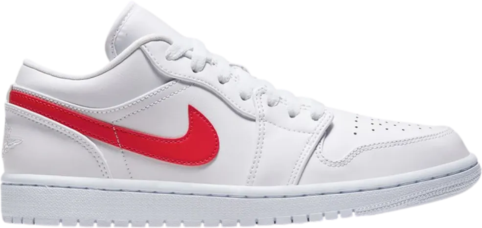 Air Jordan 1 Low White University Red