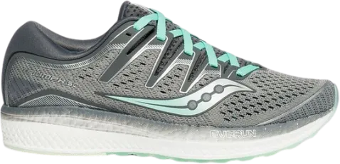 Saucony Triumph ISO 5 Womens Running Shoes Grey Light Turquoise
