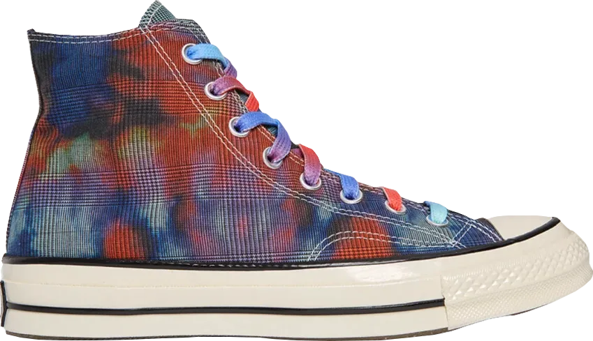 Converse Chuck Taylor All Star 70 Hi Tie Dye Plaid
