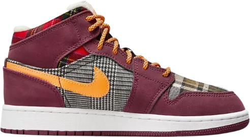 Air Jordan 1 Mid Plaid