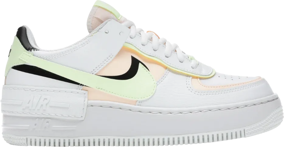 Nike Air Force 1 Low Shadow Summit White Barely Volt Crimson Tint (Women's)