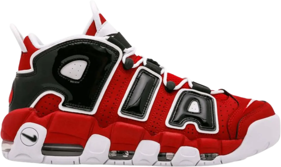 Nike Air More Uptempo Black Varsity Red