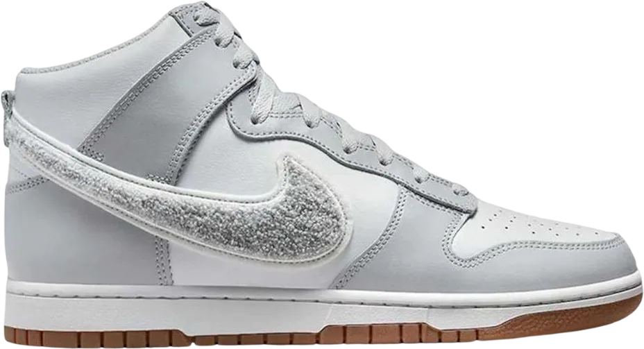 Nike Dunk High University Chenille Swoosh Light Smoke Grey