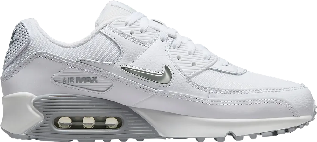 Nike Air Max 90 White Grey Jewel