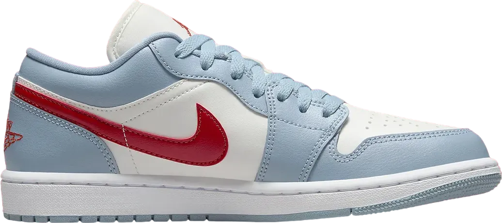 Wmns Air Jordan 1 Low Blue Dune Red