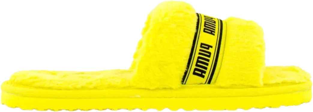 Puma Fluff Slides Yellow