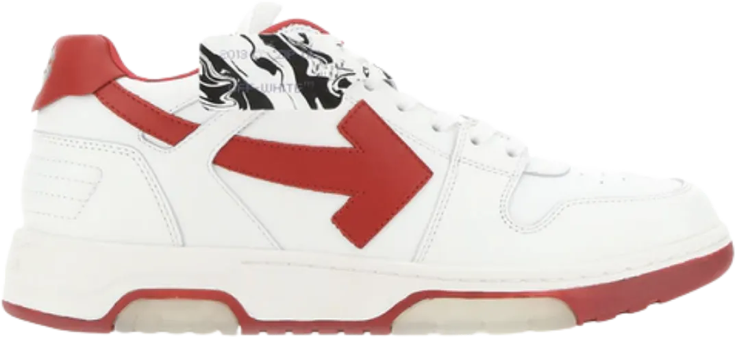 Off-White Out of Office White Red