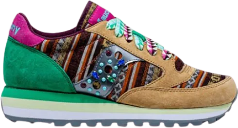 Saucony Jazz Triple Brown Green Pink