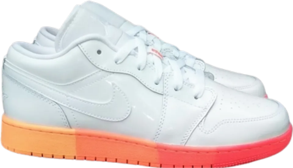 Jordan 1 Low GS White Sunrise Ombre