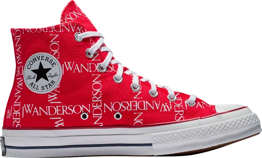 Converse Chuck Taylor All Star 70 Hi Grid JW Anderson Red