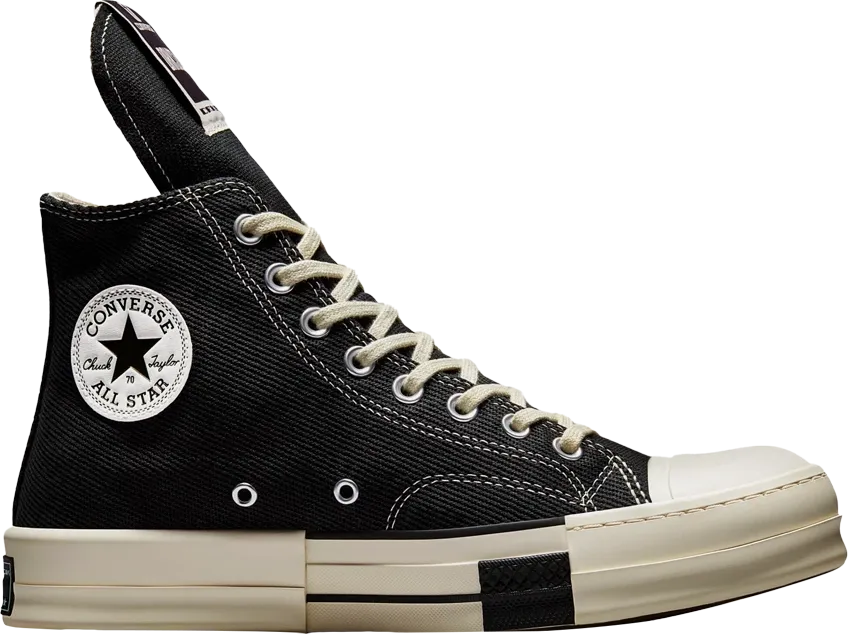 Converse DRKSTAR Hi Rick Owens DRKSHDW Black Egret