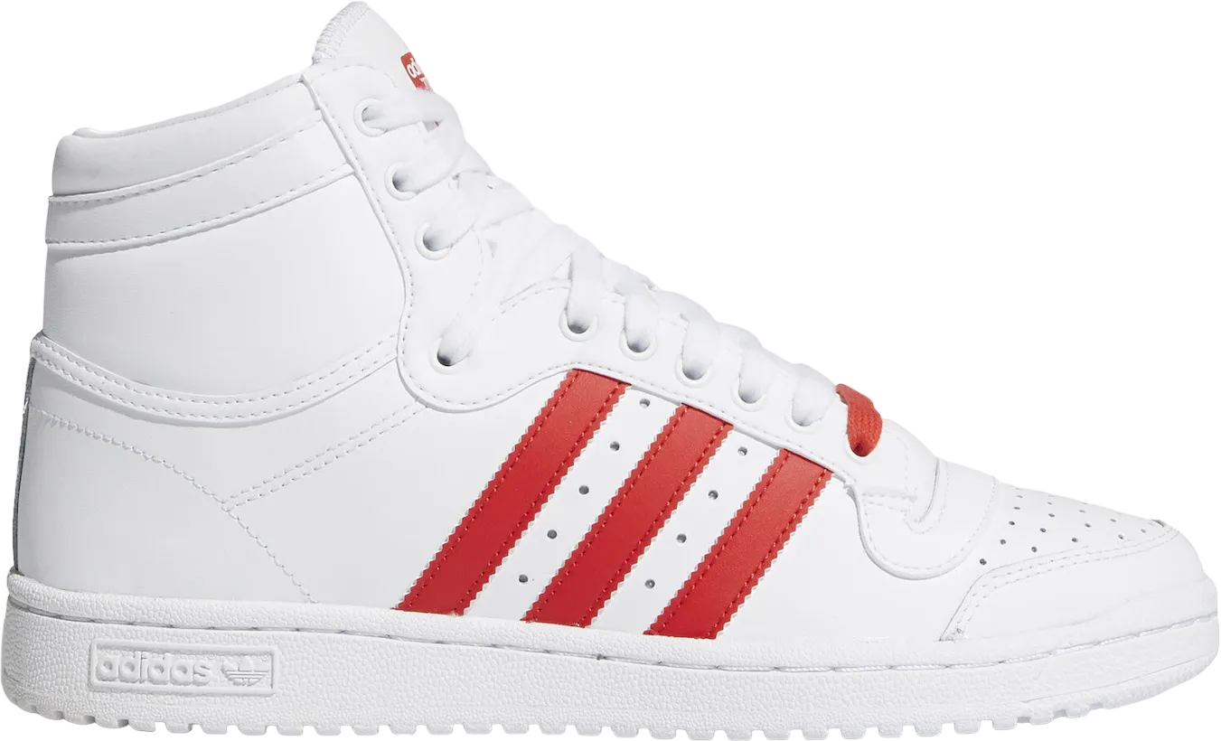 adidas Top Ten Hi Cloud White Lush Red