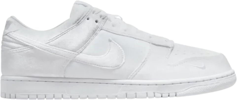 Nike Dunk Low Dover Street Market Triple White Velvet