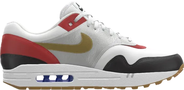 Nike Air Max 1 By You White Silver Gold