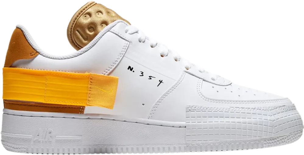 Nike Air Force 1 Type White Gold