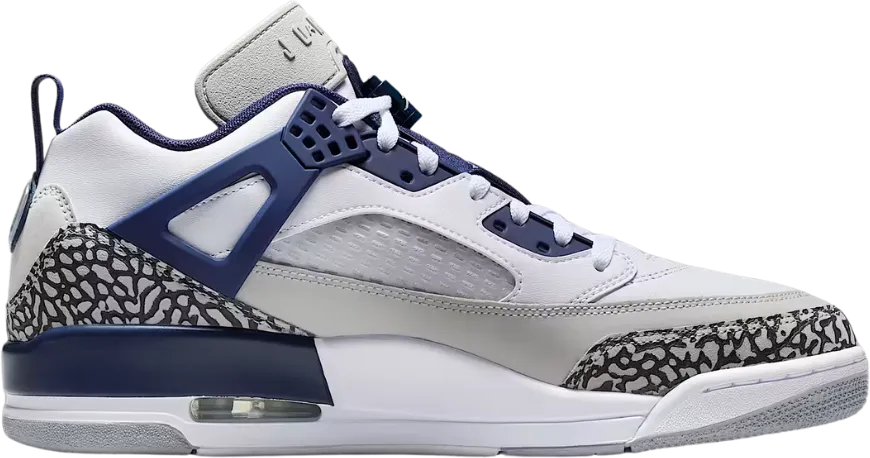 Air Jordan Spizike Low White Neutral Grey Anthracite Midnight Navy