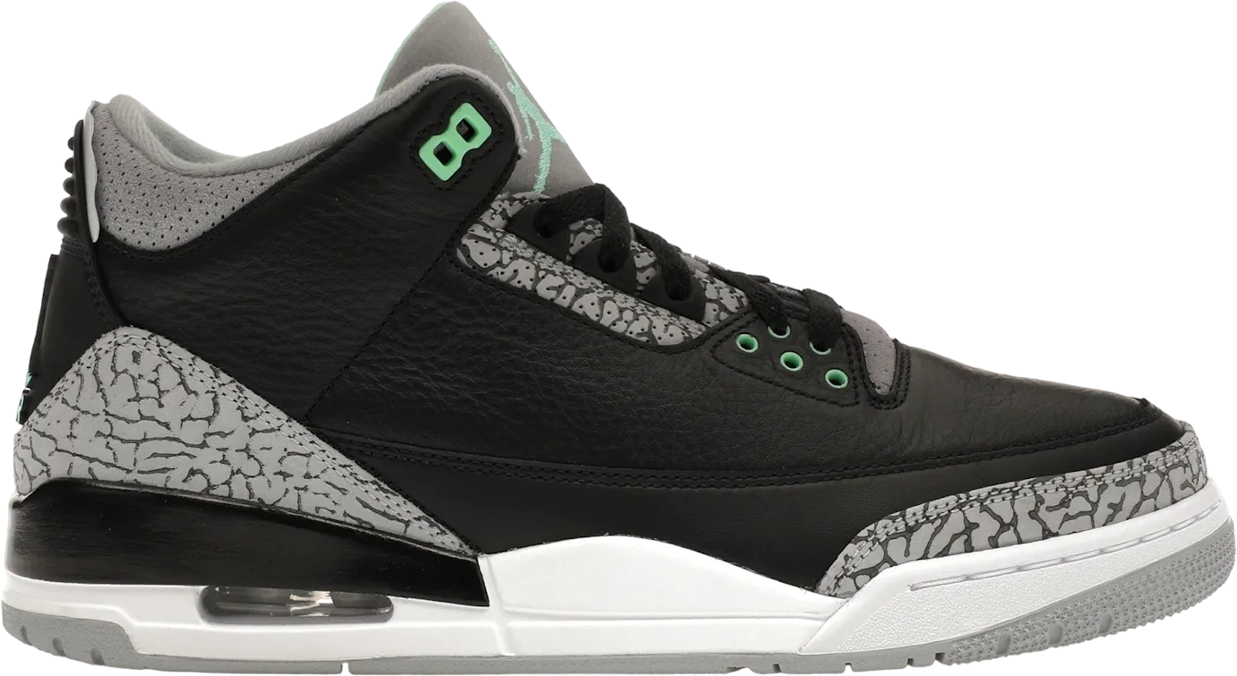 Jordan 3 Retro Green Glow