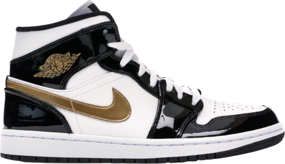 Air Jordan 1 Mid White Black
