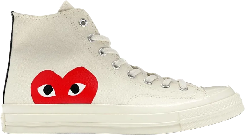 Converse Chuck Taylor All Star 70 Hi Comme des Garcons PLAY White