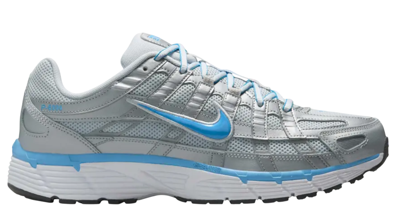 Nike P-6000 Metallic Platinum University Blue