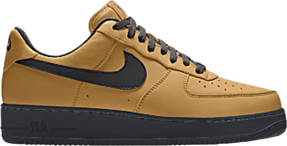 Air Force 1 Custom Gold Beige Black