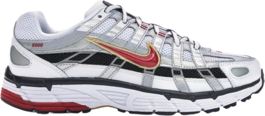 Nike P-6000 White Gold Red (Women's)