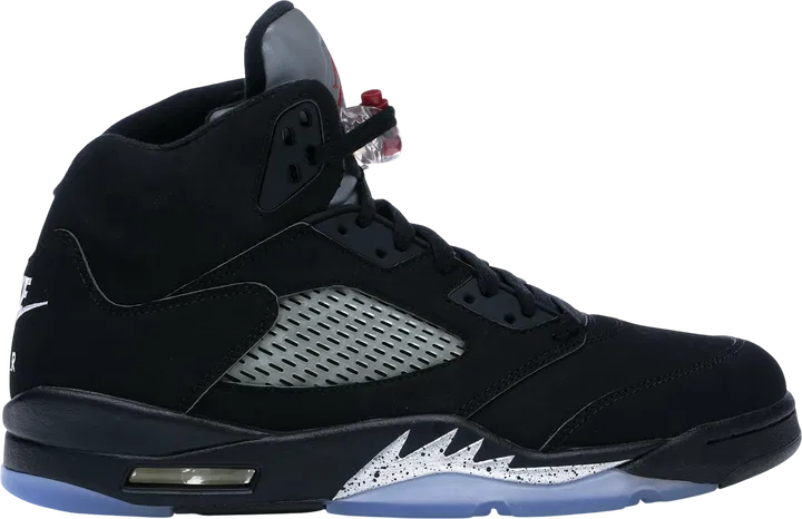 Air Jordan 5 Retro Metallic Black Fire Red Metallic Silver