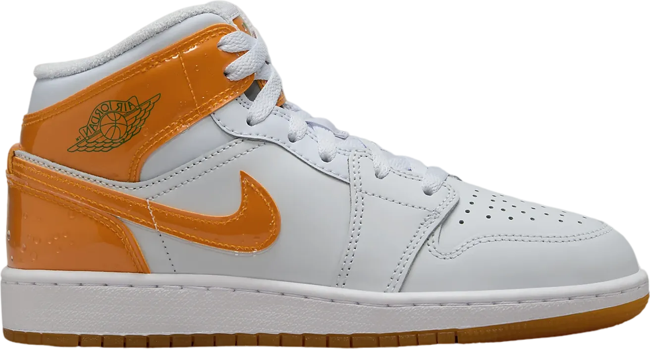 Air Jordan 1 Mid SE White Orange Peel